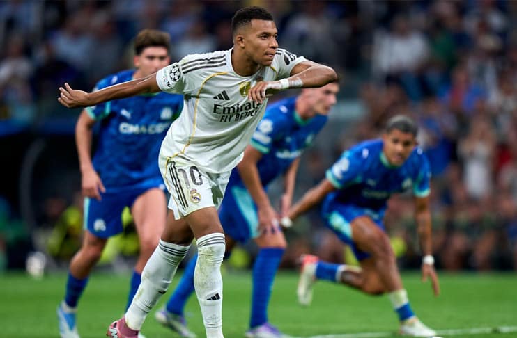 Kylian Mbappe penalty double gives Real Madrid opening win over Marseille