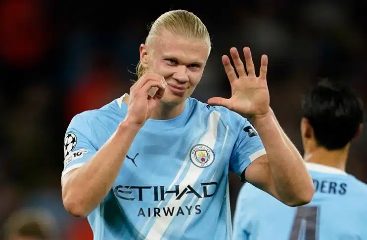 Haaland hits 50 UCL goals as Manchester City cruise over 10-man Napoli