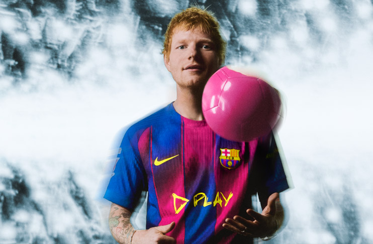 Barcelona unveil special El Clasico kit featuring Ed Sheeran