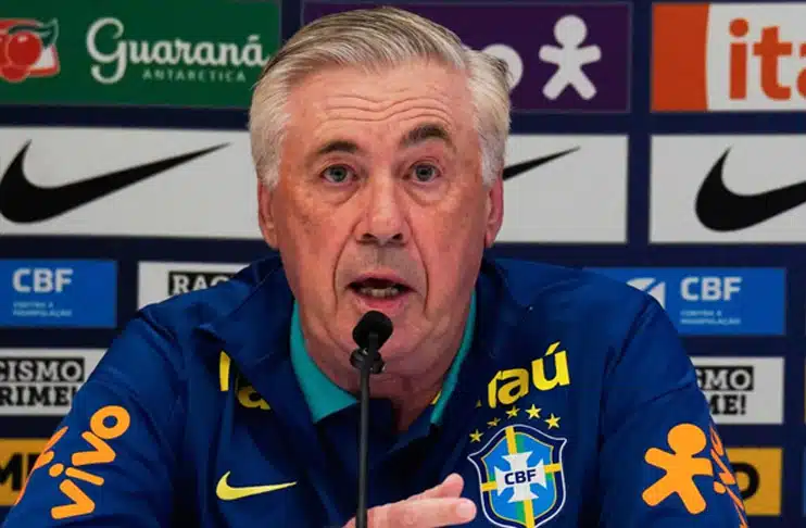 Carlo Ancelotti ready to make World Cup history with Brazil