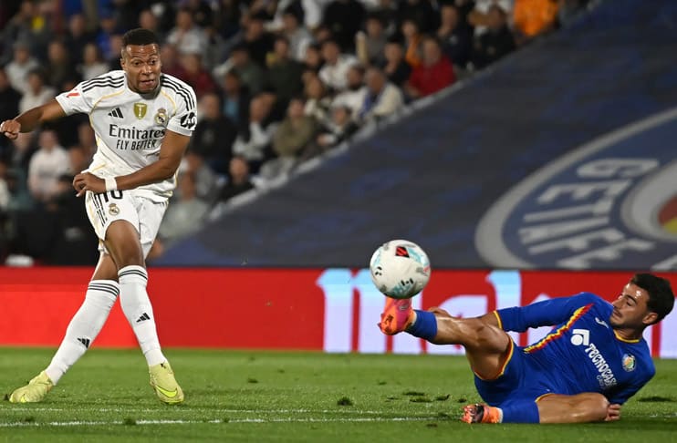 Kylian Mbappe sends Real Madrid top as Getafe self-destruct