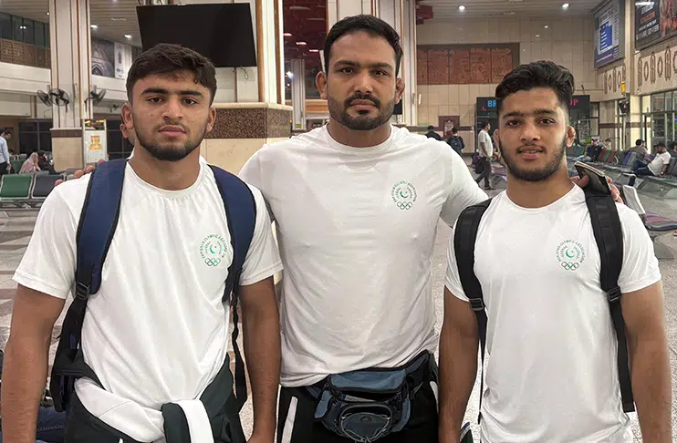 Pakistan wrestling team departs for 3rd Asian Youth Games