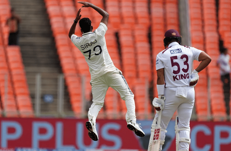Siraj's four-fer helps India dominate West Indies in Ahmedabad Test
