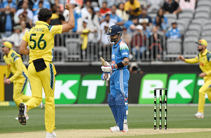 WATCH: Mitchell Starc removes Virat Kohli for duck in ODI series opener