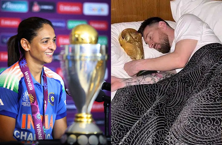 Harmanpreet Kaur imitates Lionel Messi after Women's World Cup victory