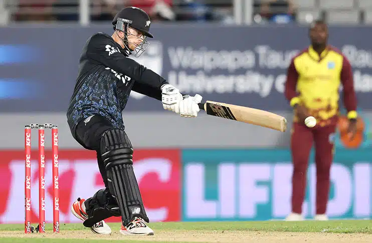 Santner's brilliance in vain as  West Indies edge New Zealand