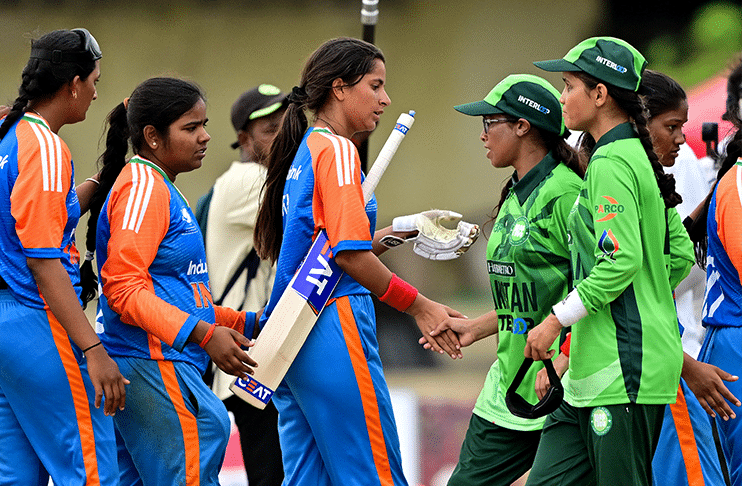 India, Pakistan blind women show cricketing spirit with handshakes