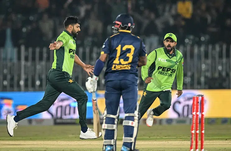 Haris' four-fer, Agha's ton help Pakistan go 1-0 up in ODI series
