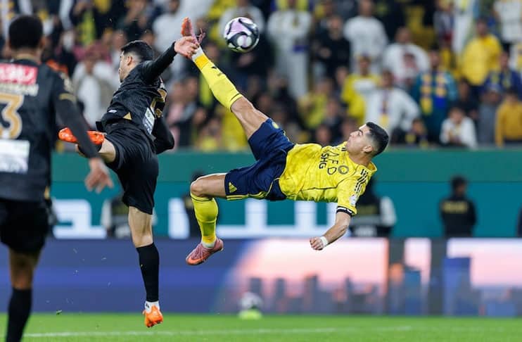 WATCH: Cristiano Ronaldo scores stunning bicycle kick at 40 in Saudi league