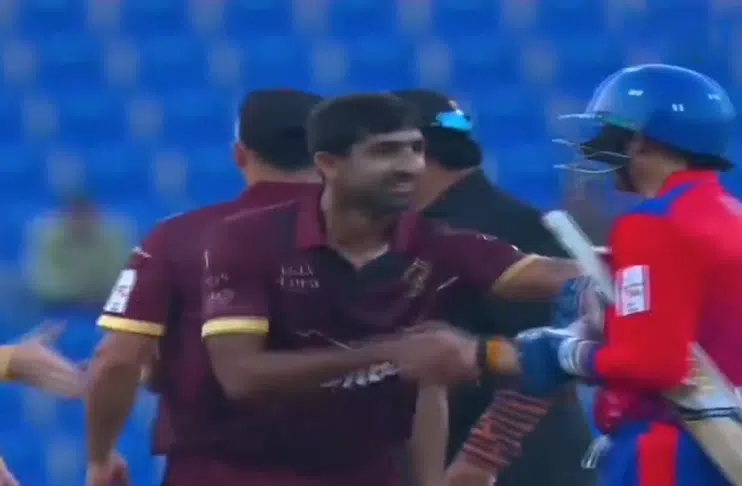 Abu Dhabi T10: Harbhajan Singh, Shahnawaz Dahani exchange handshakes