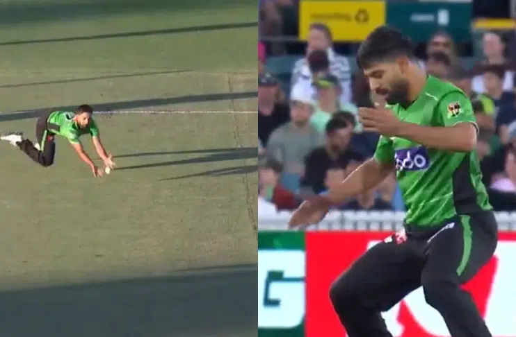 WATCH: Animated Haris Rauf lights up BBL 15 with fiery spell