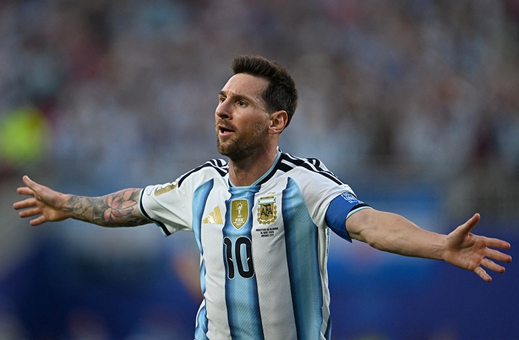 Hat-trick hero Messi draws level with Klose's World Cup goals record