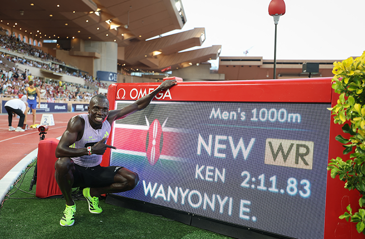 Emmanuel Wanyonyi breaks world record in 1,000m at Diamond League