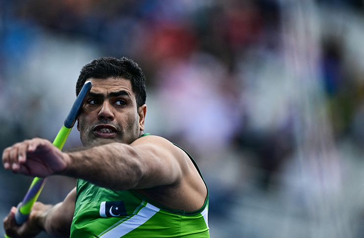Arshad Nadeem reacts to reaching Commonwealth Games javelin final