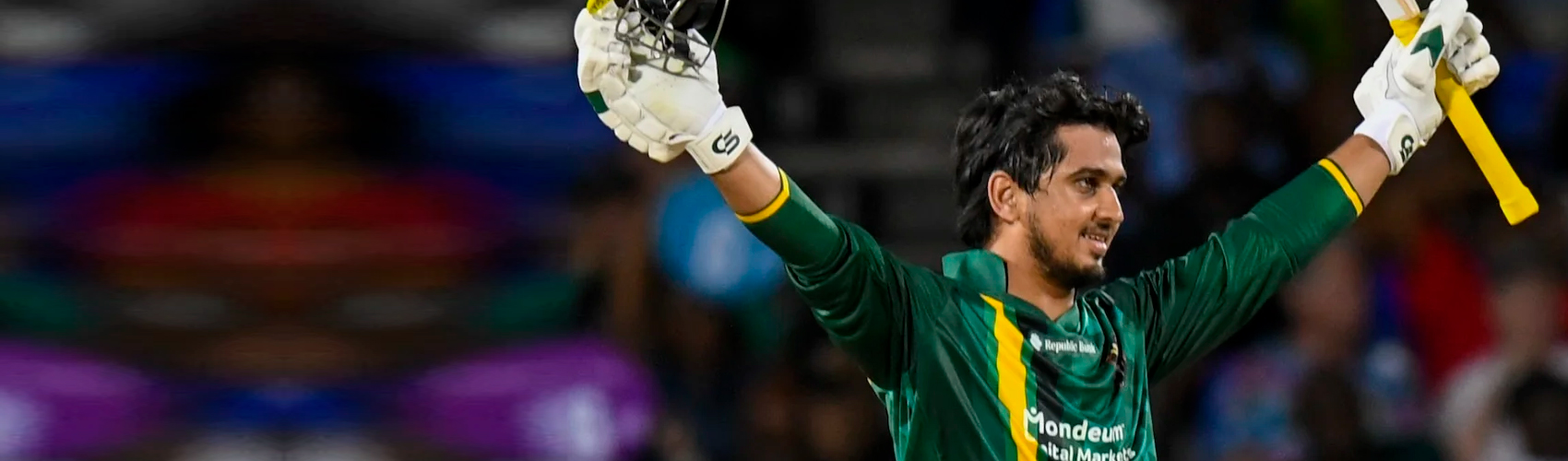 Saim Ayub hits maiden T20 century as Jamaica Kingsmen edge Patriots