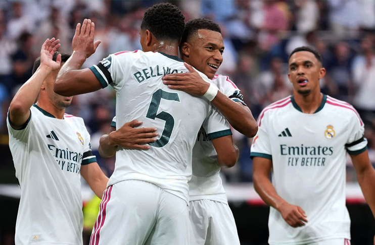 Bellingham, Mbappe fire as Real Madrid ease to Malaga win
