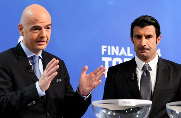 Luis Figo calls for 'deceitful' Gianni Infantino's resignation