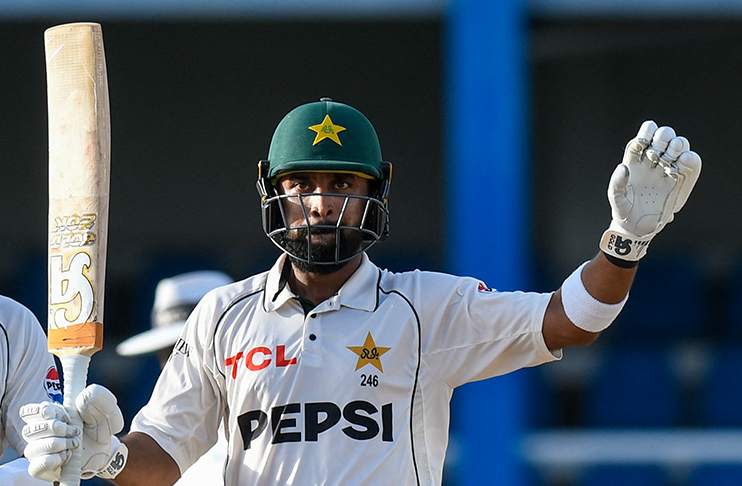Abdullah Shafique's 160* helps Pakistan take lead against West Indies