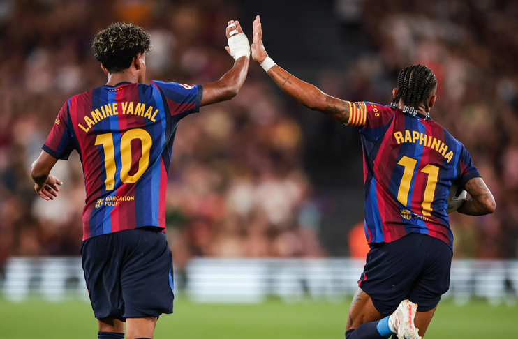 Yamal, Raphinha bag braces as Barcelona rout Rayo Vallecano
