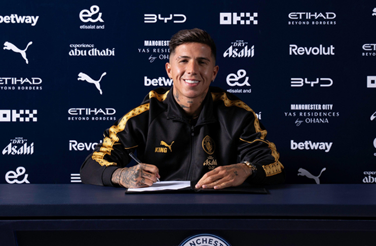 Manchester City secure Premier League record deal to sign Enzo Fernandez